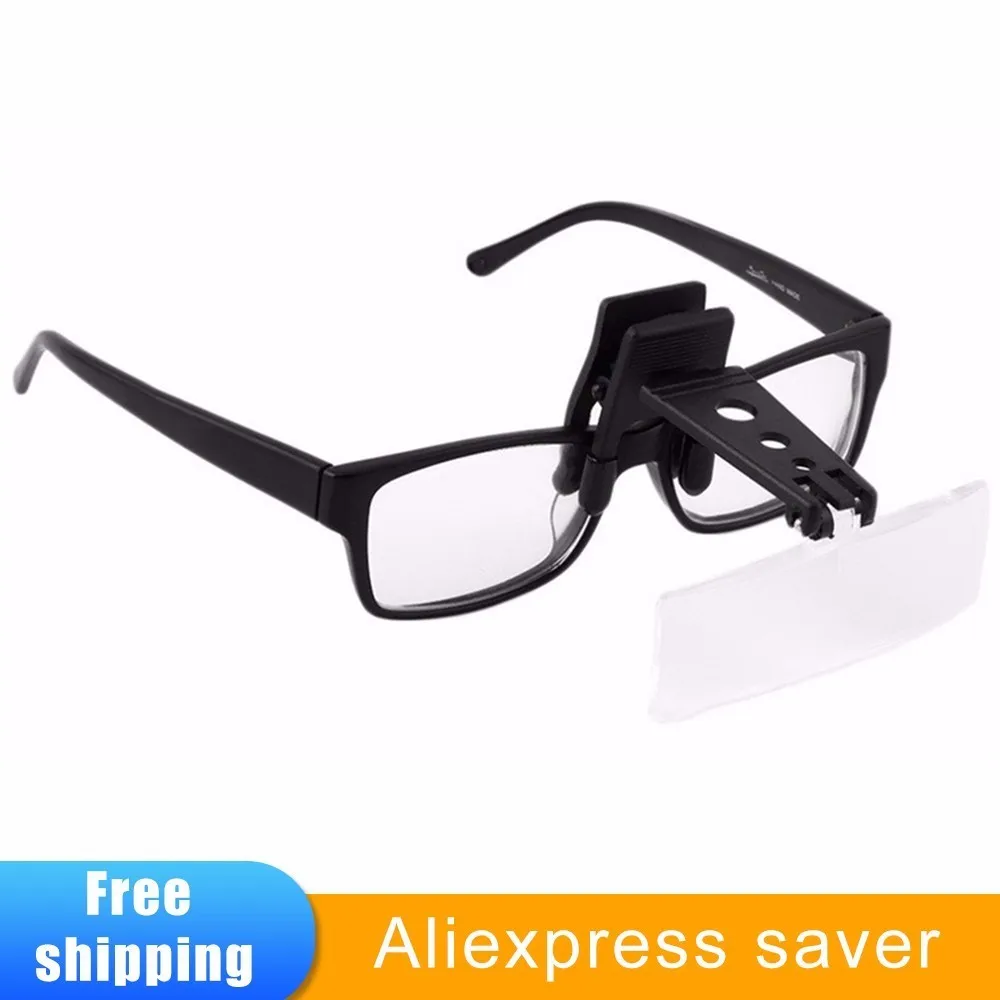 

Acrylic Folding Eyeglass Clip On Magnifying Lens Flip Loupe Glass Style Handsfree Precise Head Magnifier Glasses Magnifiers