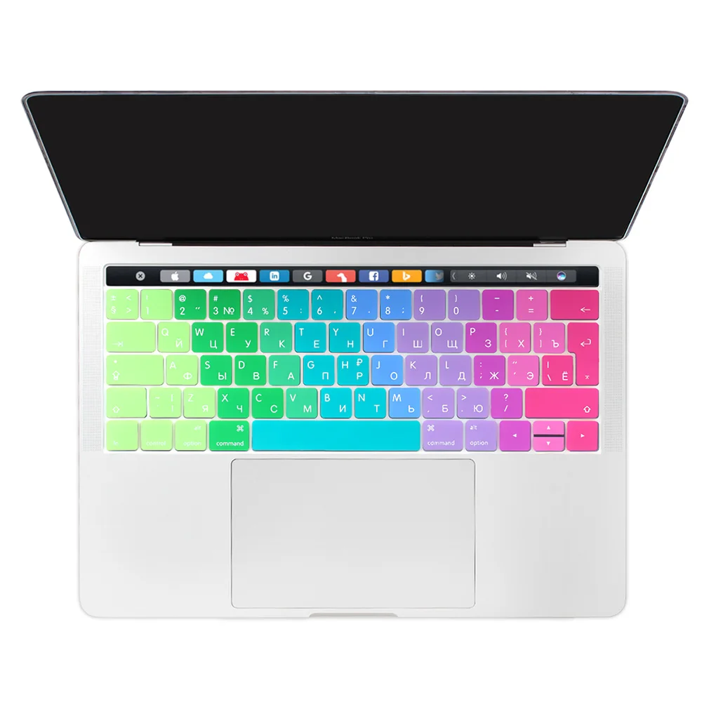 Мягкая силиконовая защитная крышка для клавиатуры нового Macbook Pro 13 15 2019 2018 A2159