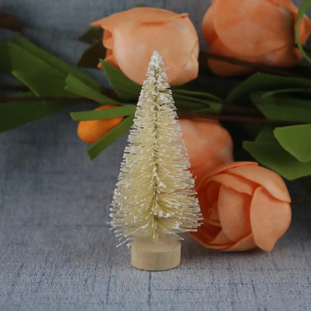 12 шт. Мини Рождественская елка реалистичные поддельные снежные сосны