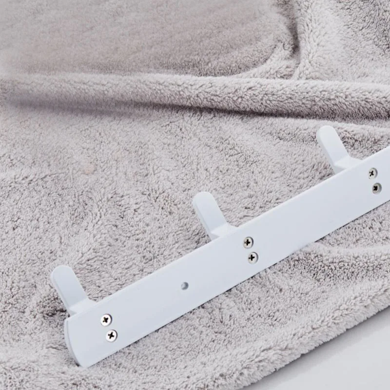 

Bathroom Coat Hook Hanger Towel Hook Wall Hanging Door Behind Coat Hanger 4 Hook