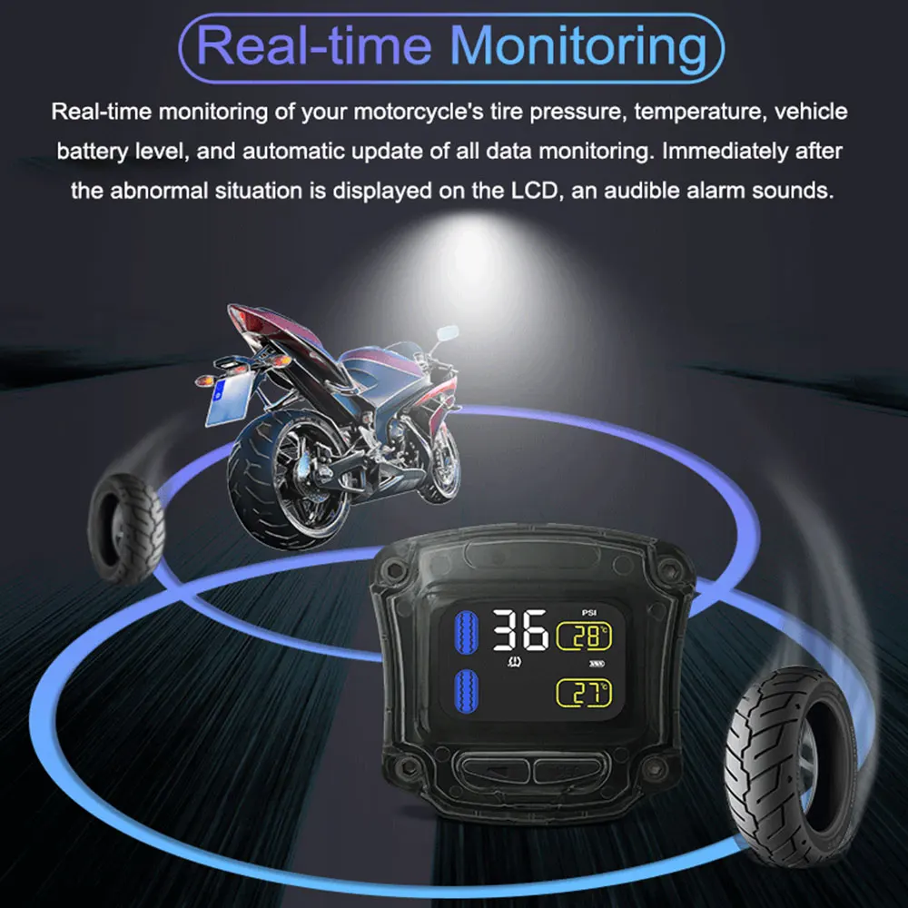 TPMS система контроля давления в шинах Lite Smart Car Solar Power APP контроль автоматическая