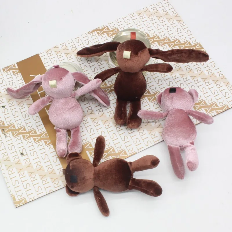 

Симпатичный брелок для ключей с изображением кролика, животного, куклы, мультяшная плюшевая игрушка, кролик, брелок для детей, детская игруш...