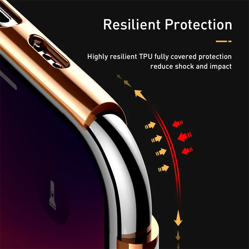 Baseus Luxury Transparent Case For iPhone 11 Pro Max Ultra Thin Cover 5.8 6.1 6.5 Cases Newest Coque | Мобильные телефоны и