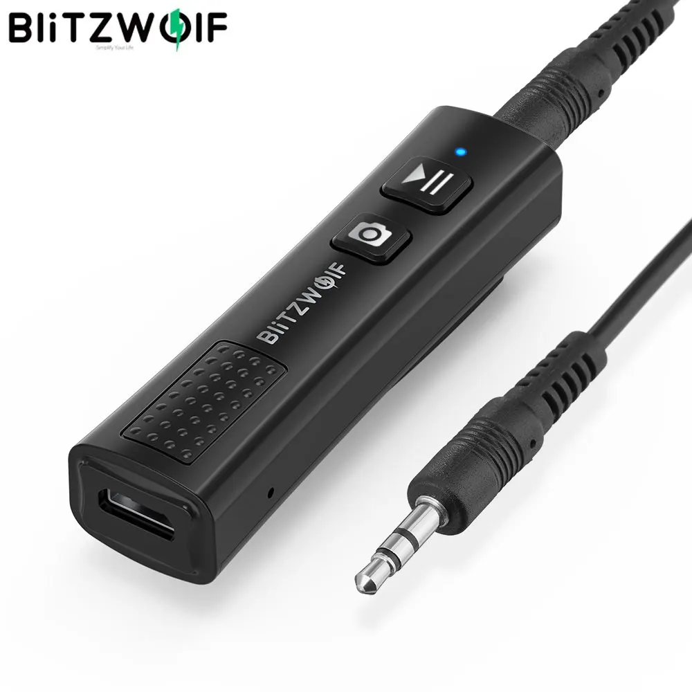 Беспроводной bluetooth приемник BlitzWolf V5.0 USB аудио мини стерео комплект со штекером 3 5