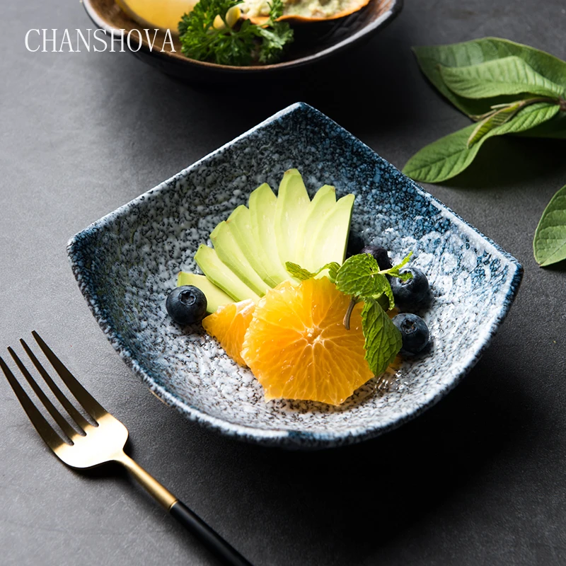 CHANSHOVA китайские ретро глазурованные керамические тарелки для салата блюда
