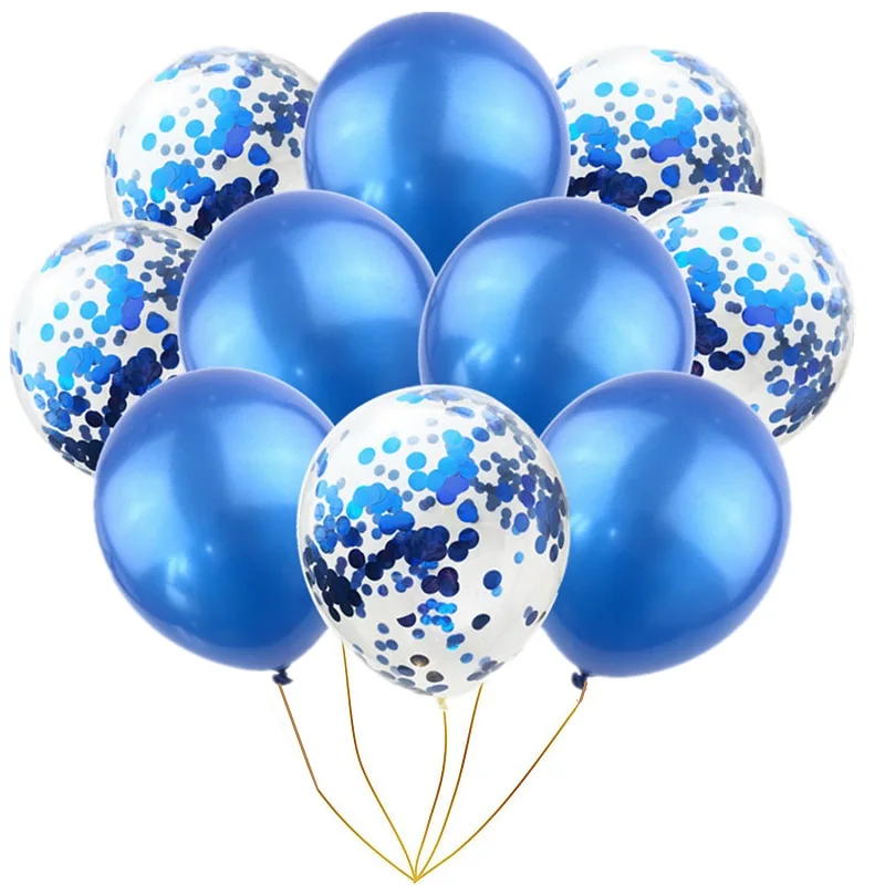 Близнецов вечерние 10 шт 12 дюймовые воздушные шары с конфетти цвета розовое