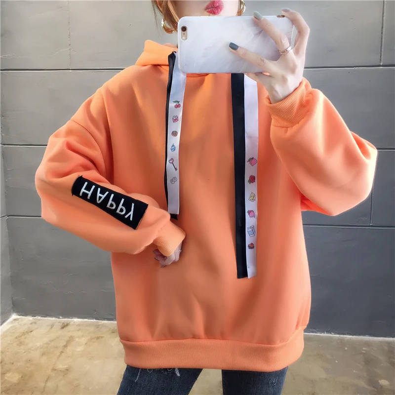 

ins Hipster fashion brand sweatshirt plus size womens clothing letter hooded pullovers autumn winter casual style Hoodies new