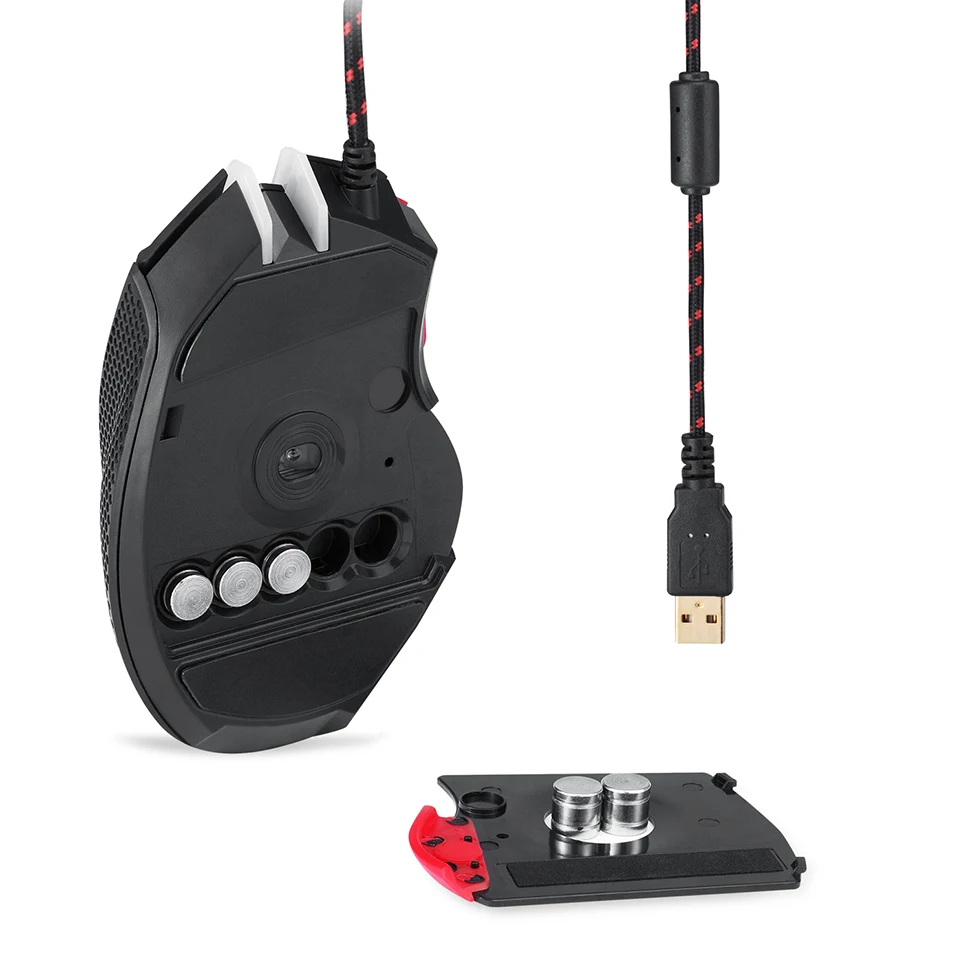 Игровая мышь, компьютерная Bluetooth мышь, 4000 dpi, 9 кнопок, RGB, задний светильник, оптическая проводная мышь, компьютерная мышь для ноутбука