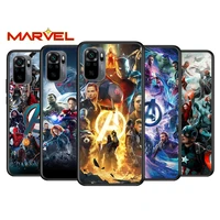 marvel avengers hero for xiaomi redmi note 10 10s 9 9t 9s 9pro max 8t 8pro 8 7 6 5 pro 5a 4x 4 soft black phone case