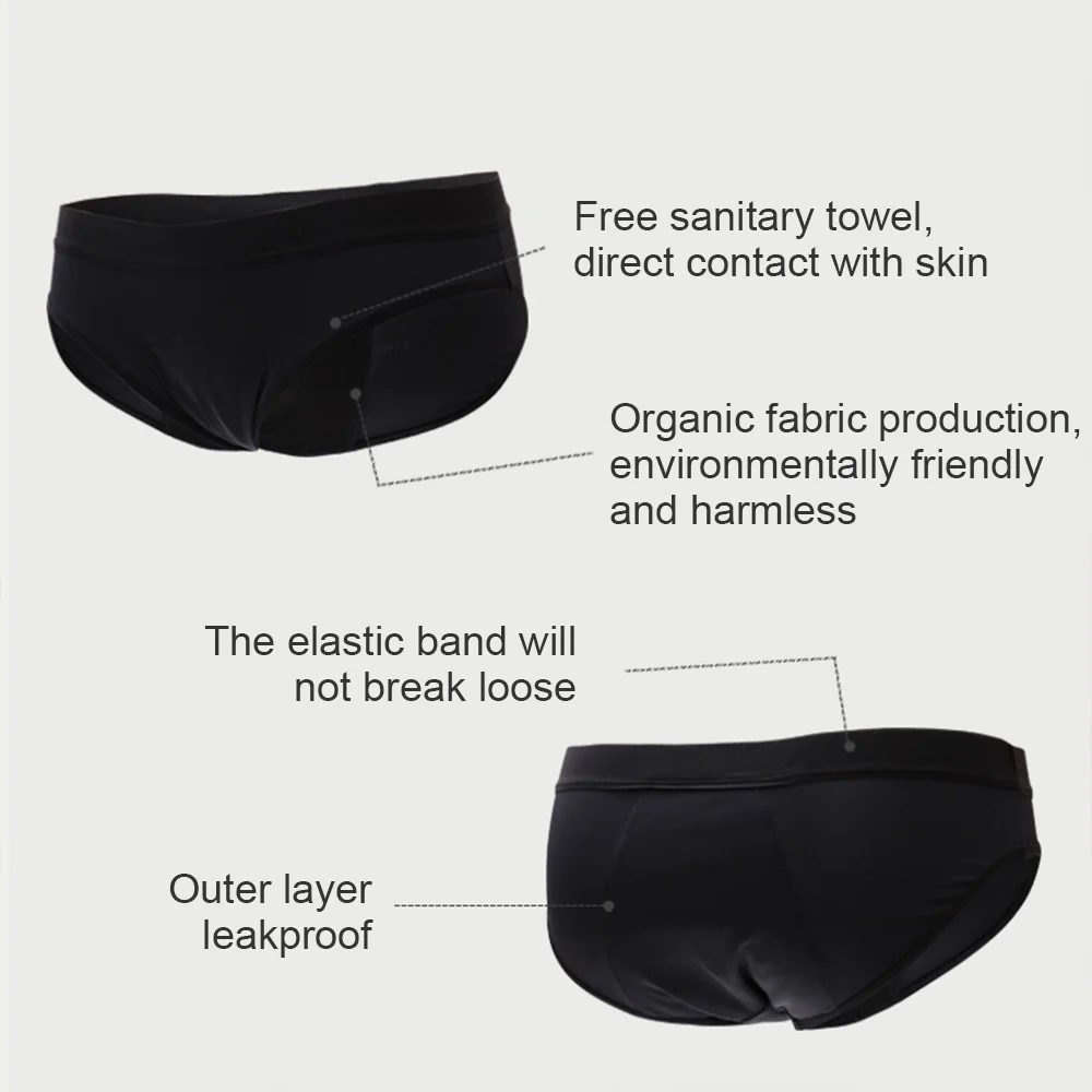 Менструальные трусики без гигиенических салфеток хлопковые женское сексуальное