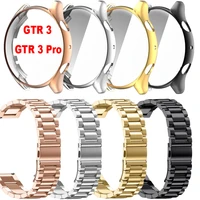 bracelet protective case for xiaomi huami amazfit gtr 3 pro watch strap stainless steel watchband