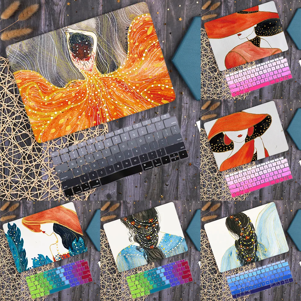 Чехол для MacBook Air 13 дюймов пластиковый твердый чехол с принтом A2337 A2179 A1932 A1466