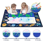 5 стилей, коврик для рисования водой, светильник ящаяся ручка для рисования в темноте, магическая доска для рисования, Ранние развивающие игрушки для детей