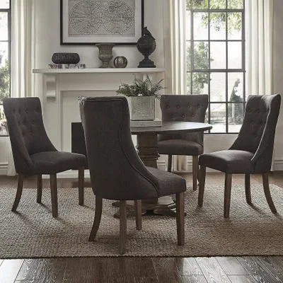 

Производство и обработка мебели chinafurnfurniture, Современная легкая Роскошная тканевая обеденная стул, деревянная ножка