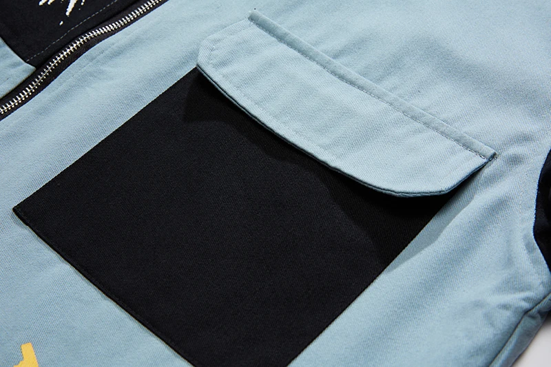 

2021 Baseball Jacket for Men Spring Hip Hop Loose Jackets Casual Men's Coats Streetwear Graffiti Bomber Jacket Patchwork Clothes