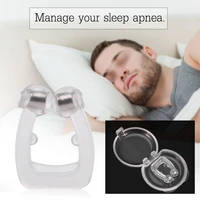 2pcs silicon mini magnet nose clip anti snoring apnea nose buds anti snore breathe aid stop snore device sleeping stop snore