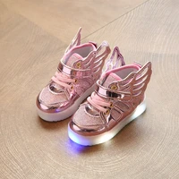 kids shoes led sneakers children shoes for boys girls led shoes kids sport flashing lights glowing glitter casual baby wing flat