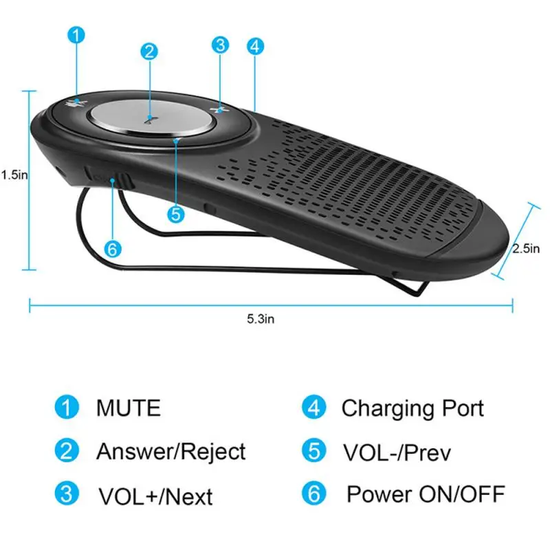 Автомобильный козырек Универсальный аудио Bluetooth приемник автомобильный