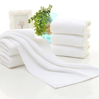1pcs home hotel cotton bath towel washcloth 16 high quality spiral cotton white special towel soft absorbent practical wholesale