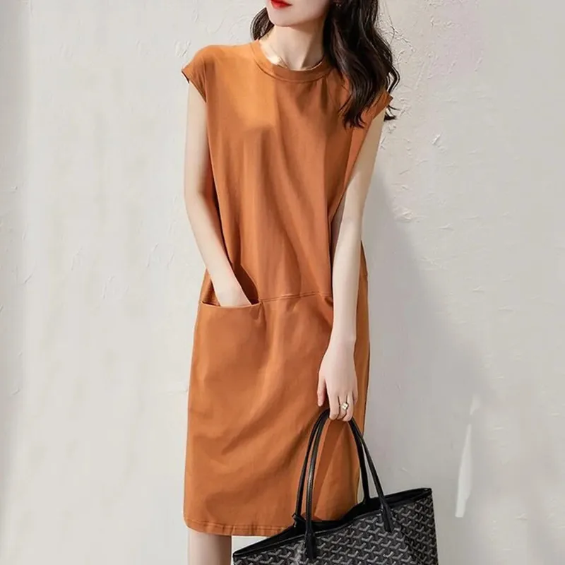 

Женское платье миди платье Лето Сексуальная футболка повседневные свободные платья 2021 Женская одежда с ремешками для женщин Y2k Подчеркиваю...