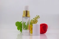 5ml clear airless bottle gold vacuum pump white lid lotion emulsion serum sample eye essence skin care sprayer toner packing