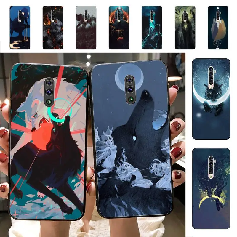 

wolf art Phone Case for Vivo Y91C Y11 17 19 17 67 81 Oppo A9 2020 Realme c3