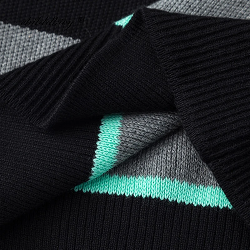 

Children's striped pullover long sleeve lapel 2020 Autumn Winter Baby Boys Sweater Outerwear Cotton Toddler Boy Clothes 1-6Years