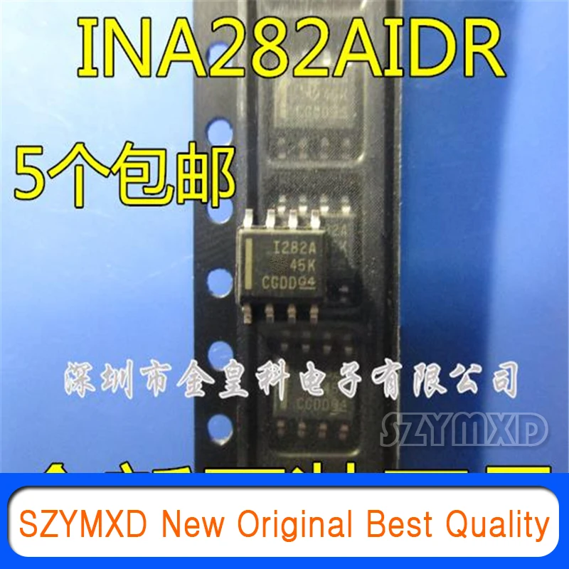 

5Pcs/Lot New Original INA282 INA282AIDR INA282AID I282A SOP8 Chip In Stock