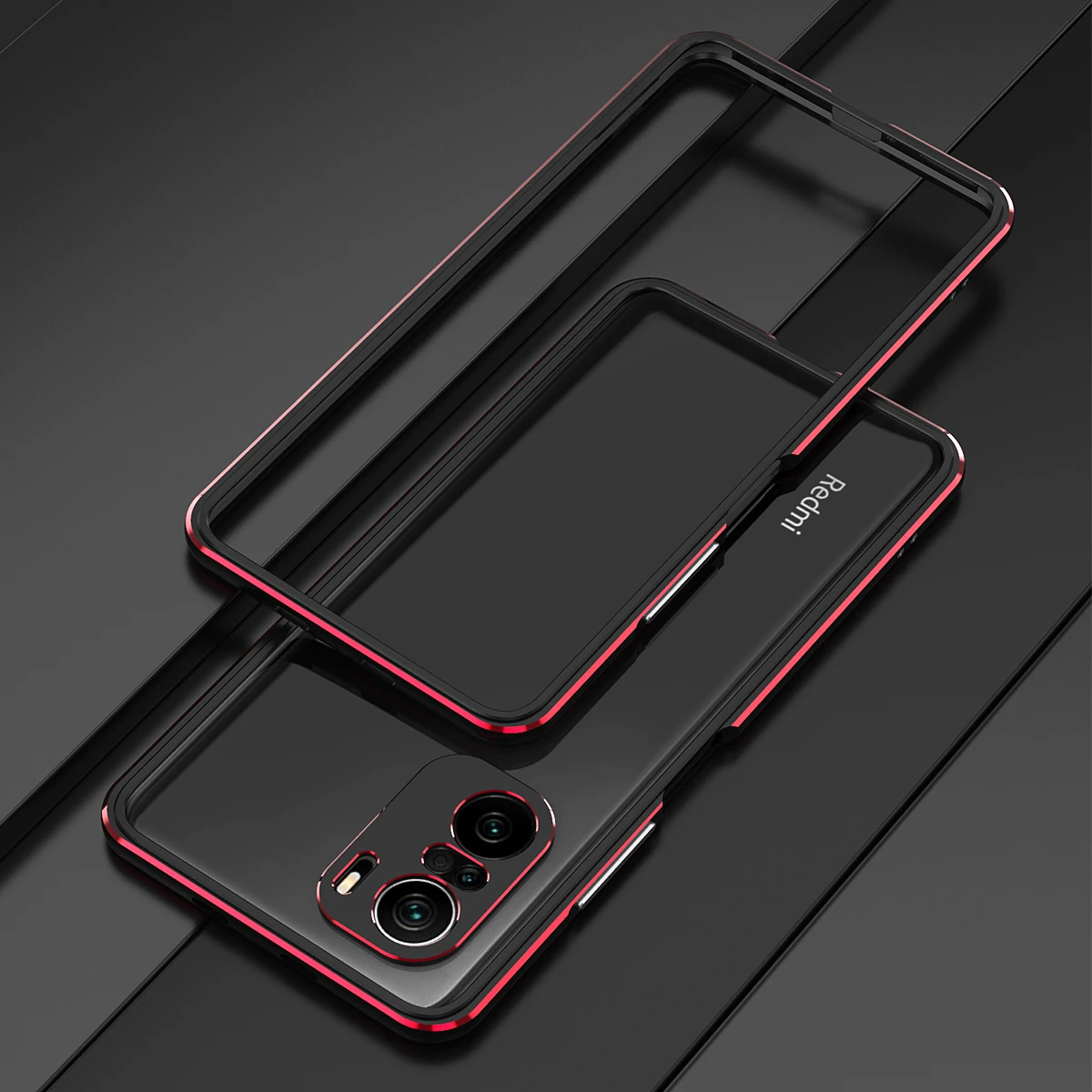 

Shockproof Armor Metal Bumper Case For Xiaomi 11 5G Mi Redmi K40 Pro Luxury Aluminium Frame 3D Strong Camera Protective Cover