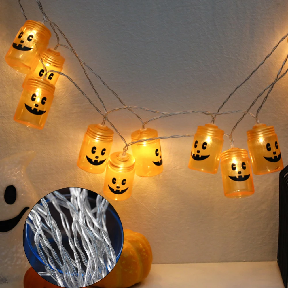 20 Led Хэллоуин Тыква светодиодные гирлянды сад дома вечерние украшения
