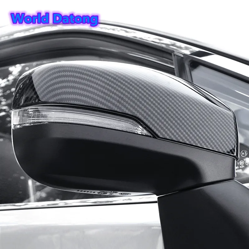 Чехол для зеркала заднего вида боковое крыло 2 шт. углеродное волокно серебристый