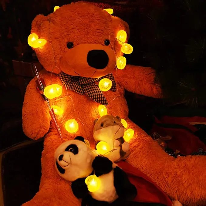 

10LED 2M Lemon Orange Slices String Light Net Red LIGHT Ins Style Star FOR GARDEN Room Wedding Party Decoration