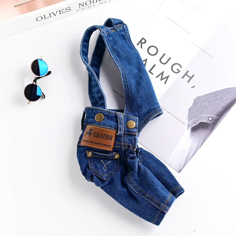 

Denim Dog Jumpsuit Pet Clothes For Dogs Coat Jacket Jean Dog Clothes French Bulldog Clothing For Small Dogs Chihuahua Yorkshire