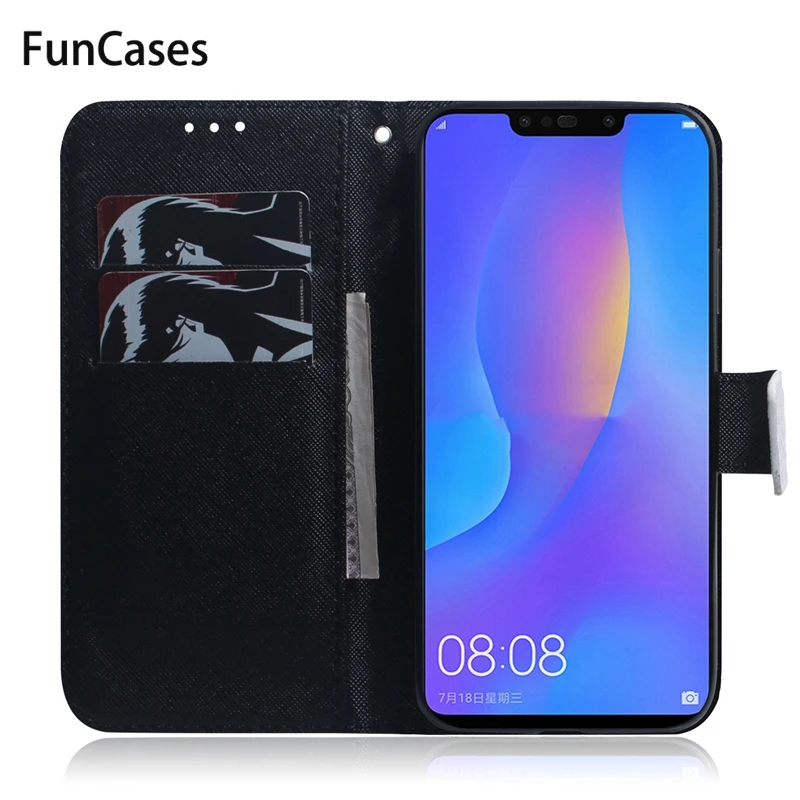 Чехол для Huawei Nova 3i чехол 3 Магнитный флип-чехол с рисунком волка панды