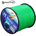 Рыболовная леска Sougayilang 300 м, 4 нити, плетеная леска 0,6-8,0 # из ПЭ, 6,3-32,8 кг, гладкая