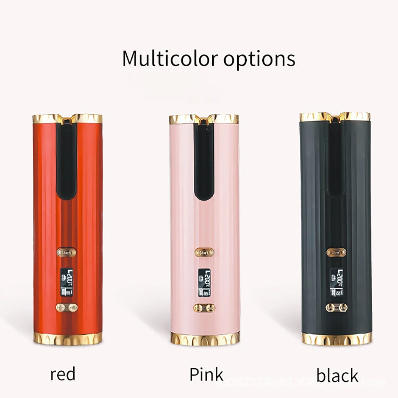 New Intelligent Wireless Automatic Curling Iron USB Charge Perm Portable Liquid Crystal Display Curling Iron Rotary Curling Iron