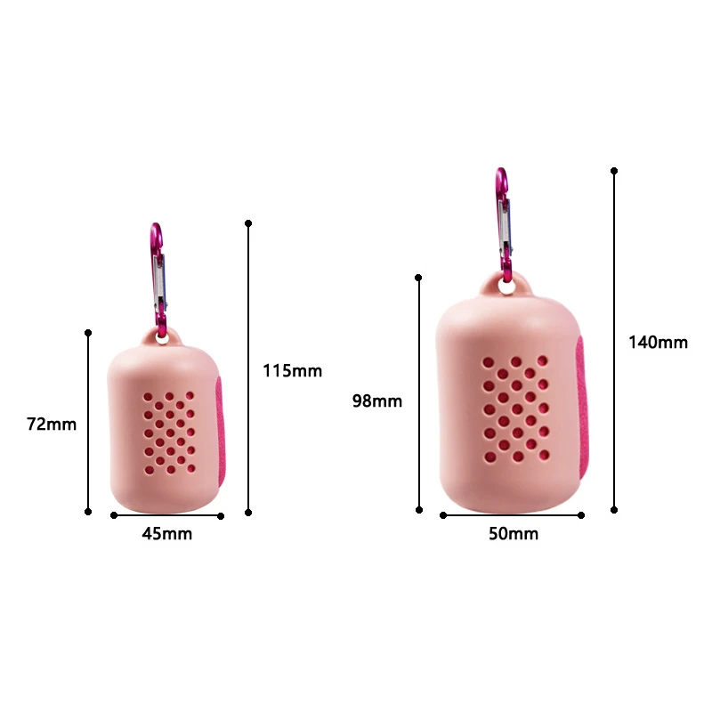 Портативное дорожное полотенце Быстросохнущий силиконовый чехол для активного