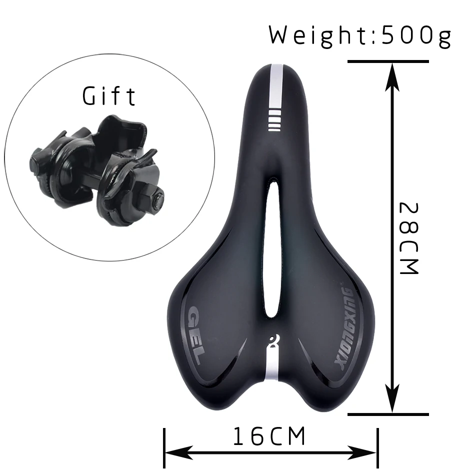 Гелевое отражающее амортизирующее покрытие для велосипедного седла из ПВХ