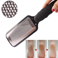 large steel dead skin scrubber black foot grater callus scrub remover for feet foot plate file heel rasp brush callus