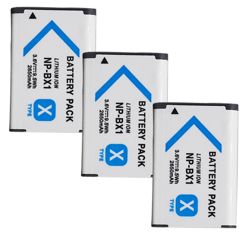Новый 2650 мА/ч NP BX1 Батарея для Sony комплектующие фотоаппарата DSC RX1 RX100 M3 M2 RX1R GWP88 PJ240E