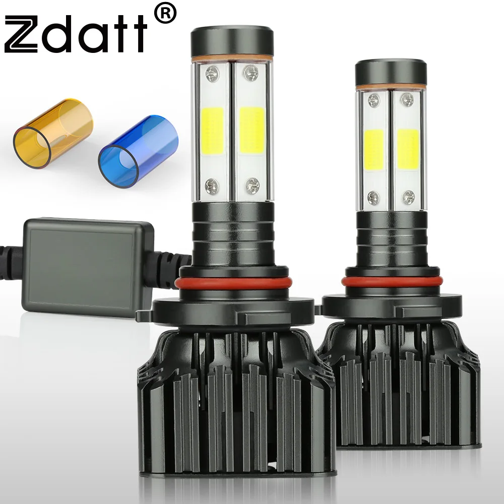 Zdatt 9005 светодиодные лампы с can bus HB3 светодиодный головной светильник s COB 100W 12000LM 12V