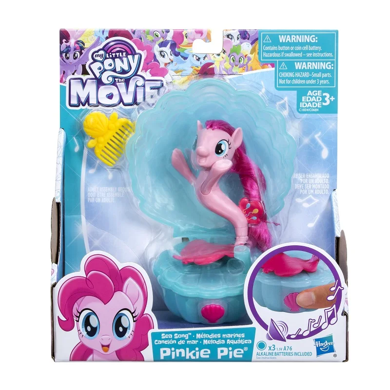 

Hasbro Anime My Little Pony Music Scene Suit Music Box Pinkie Pie Model Doll Kids Kawaii Toy Christmas Gifts