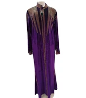 new african womens dashiki fashion abaya stylish flannelette fabric hot drilling design loose long coat dress free size