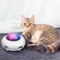 cats pet toy usb charging intelligent ufo turntable puppy cat dog electric chasing toy interactive feather automatic swing toys