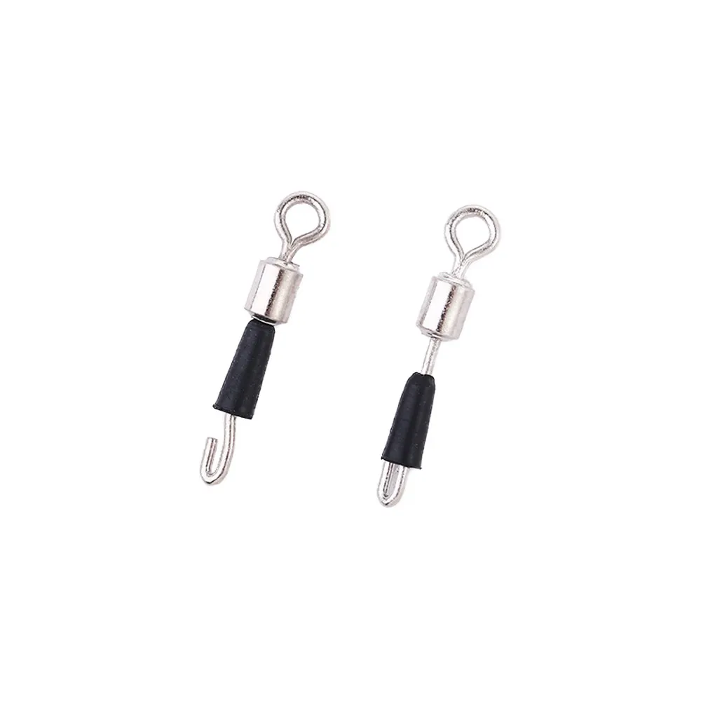 30/50pcs/lot Bearing Swivel Fishing Hook Fast Connector Solid Rings Rolling Line Quick Link Carp Accessories | Спорт и развлечения