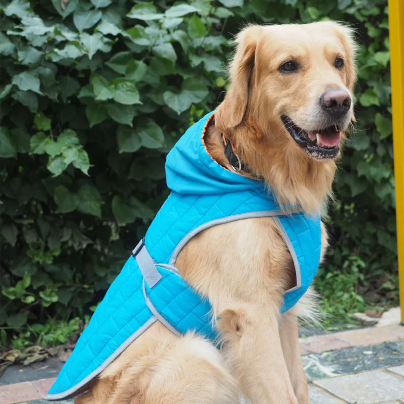 Одежда для собак зимнее водонепроницаемое теплое пальто собаки светоотражающая