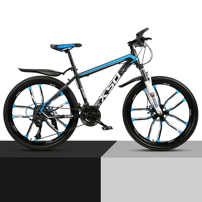 Verkaufen 26-zoll 21/24/27/30 Geschwindigkeit Berg Fahrrad Schock Absorption Geschwindigkeit Ändern Mechanische Scheiben Bremse StudentAdult Zehn Messer Rad Fahrrad
