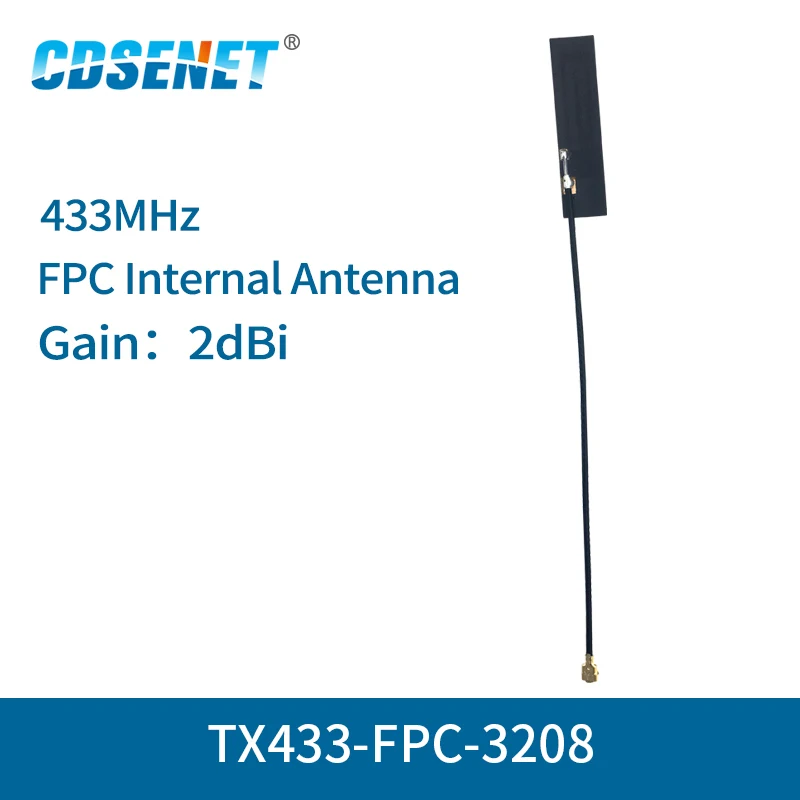 4pc/lot FPC Antenna TX433-FPC-3208 Wifi Antenna IPEX Interface 2dBi Omnidirectional antenna