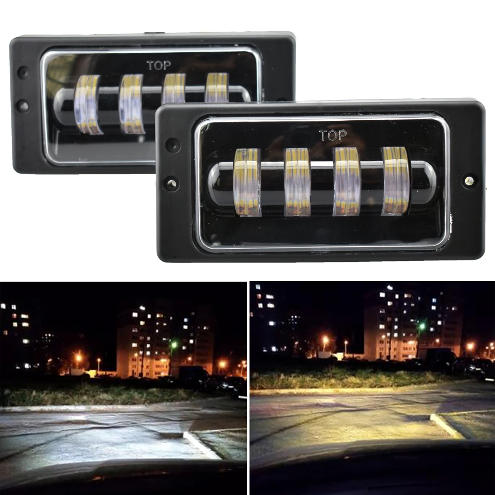 

2PCS/pair Good quality Waterproof Led Fog Light fog Passing Light for lada 2110-2117 Cars front fog Lamp