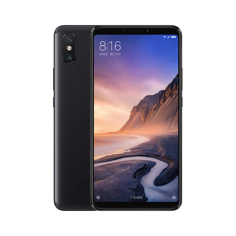 Xiaomi Mi Max 3, 4 ГБ, 64 ГБ, Восьмиядерный большой дисплей Snapdragon 636, 5500 мА/ч, легко использовать одной рукой, смартфон Max3